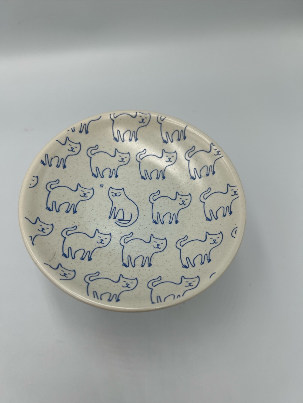 Cream Ceramic Cat Pattern Bowl Urban Outfitter’s